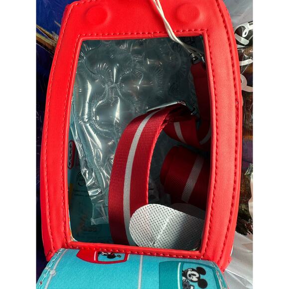 Loungefly Red Mickey Mouse Crossbody Bag - Picture 6 of 8